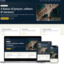 SynagogaX — Modern Synagogue & Cultural Heritage HTML5 Template