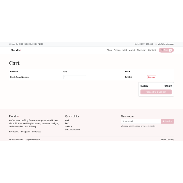 FloralisX – Modern Flower Shop HTML Template