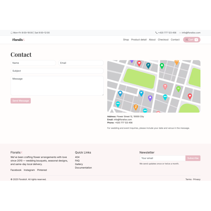 FloralisX – Modern Flower Shop HTML Template