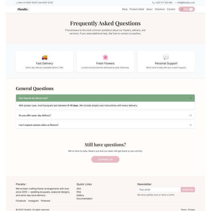 FloralisX – Modern Flower Shop HTML Template
